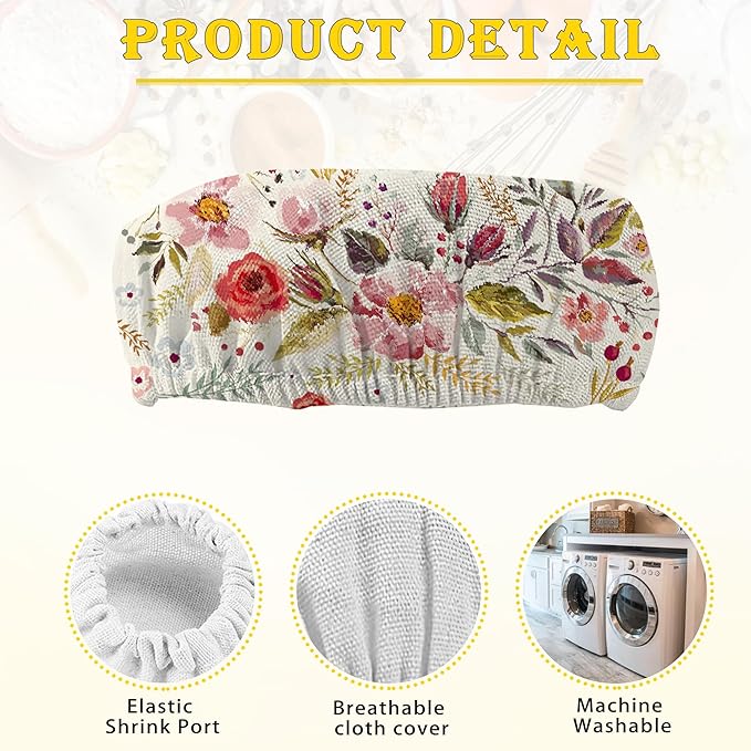 Vintage Romantic Floral Sourdough Starter Cloth Covers Jars, Or Kombucha Kefir Fermentation Cheese