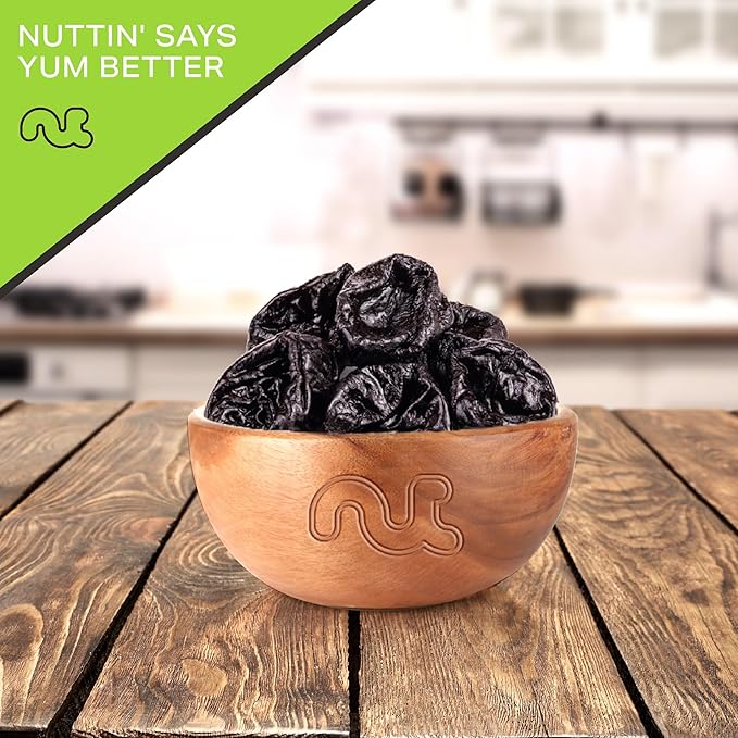 NUT CRAVINGS - Dried Prunes Pitted Unsweetened, Dry Plums No Sugar Added, Unsulphured (8oz, 1 Pack)