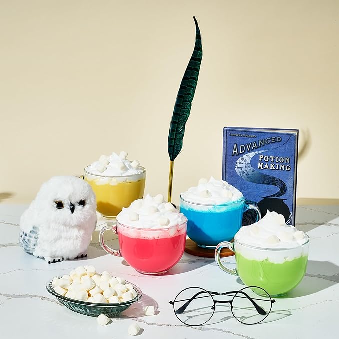 HARRY POTTER, Color Changing Hot Chocolate Gift Set, Includes 4 Bottles of Color Changing Hot Cocoa