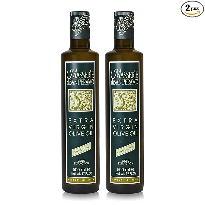 Flavorful Italian Extra Virgin Olive Oil Cold Pressed - Robust Olive Oil for Cooking and Frying