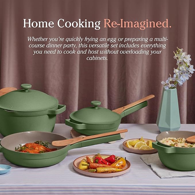 Our Place Cookware Set - 13-Piece Kit Including the Always Pan, Perfect Pot and Spatulas |