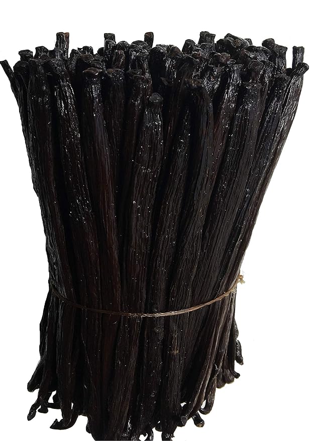 4oz Tahitian Vanilla Beans Grade A for Extract, Cooking and Baking by FITNCLEAN VANILLA| 0.25 Pound
