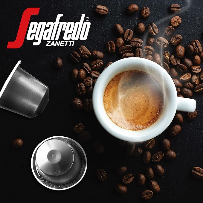 Segafredo Zanetti Espresso Capsules – Aluminum Pods for Nespresso Original Machines – Extra Dark
