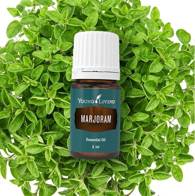Young Living - Marjoram Essential Oil 5 ml | Soothing Muscle Relief | Aromatherapy for Relaxation |