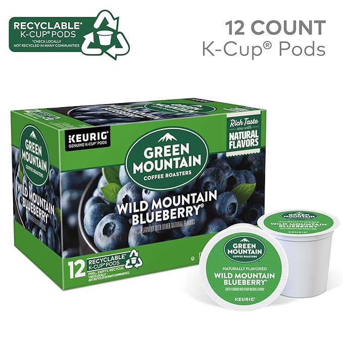 Green Mountain Coffee Roasters Wild Mountain Blueberry Keurig Single-Serve K-Cup pods, Light Roast