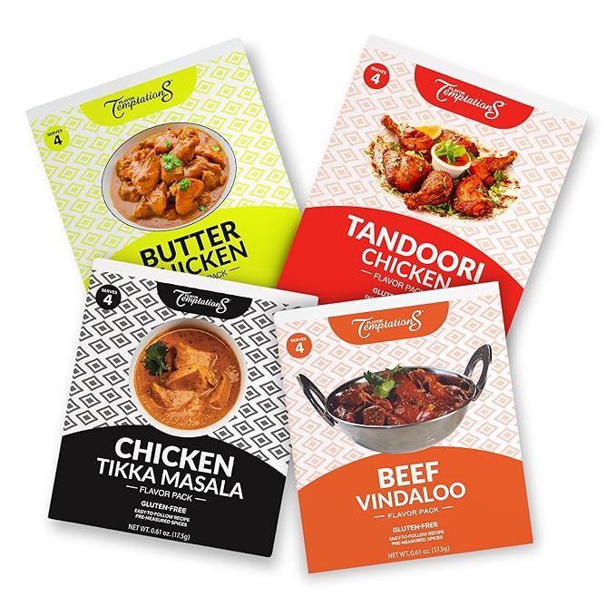 TIKKA MASALA, BUTTER CHICKEN, TANDOORI CHICKEN, BEEF VINDALOO INDIAN FOOD SPICES Beginner Seasoning