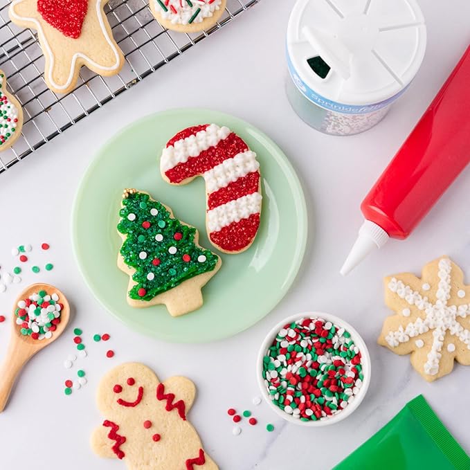 Sweets Indeed Sprinkles 6 Cell Edible Sprinkle Mix Jimmies Perfect for Cake Decorations Baking Ice
