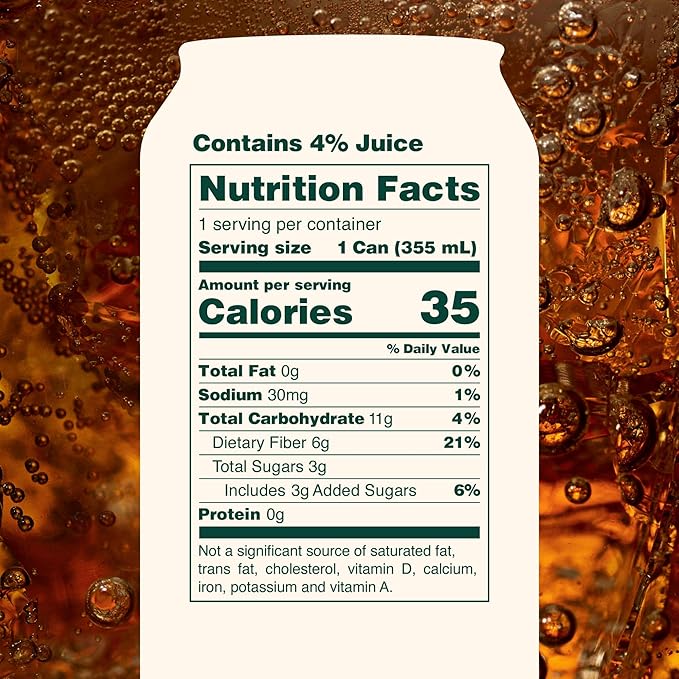 OLIPOP Prebiotic Soda Pop, Classic Root Beer, Pantry Pack Packed with Prebiotics, Fiber, and