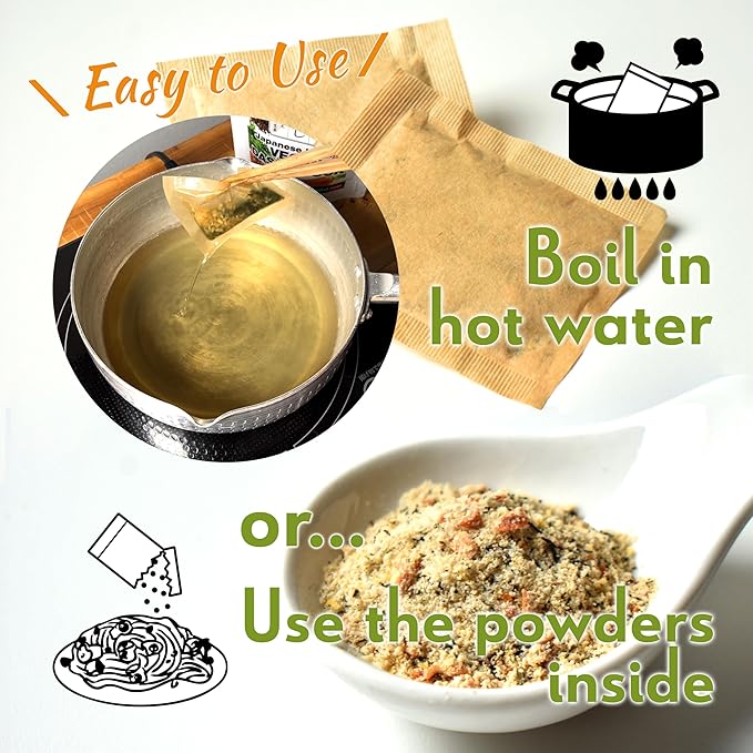 YAMASAN KYOTO UJI Japanese Umami Vegan Dashi Stock Powder, Healthy Veggie Dashi Packet, Vegetable