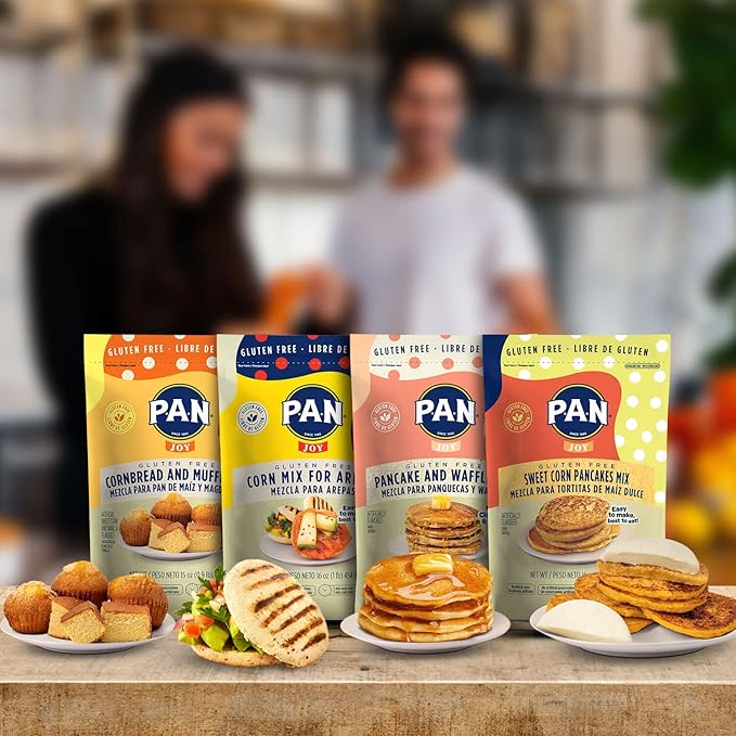 P.A.N Sweet Corn Pancakes Mix ??Gluten Free Easy to Prepare 1 lb (Pack of 2)