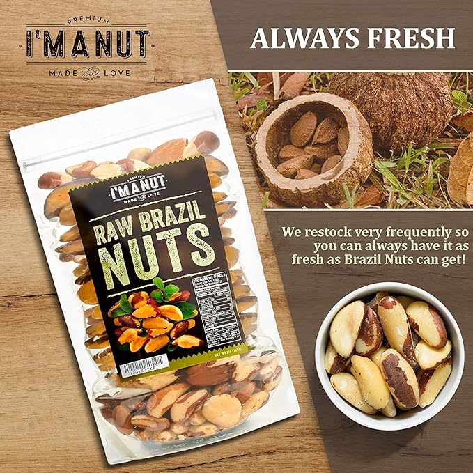 I’m A Nut Brazil Nuts, Raw, 64 oz (4 Lb) | Distinct and Superior to Organic | No PPO | Non GMO |