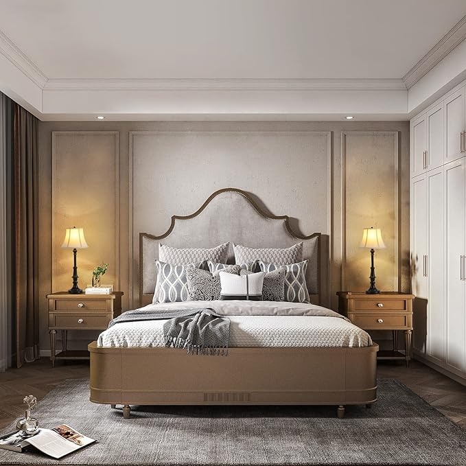 2 Pack Vintage Style Buffet Table Lamp, Traditional Bedside Lamps, Tall Table Lamp Set of Two for