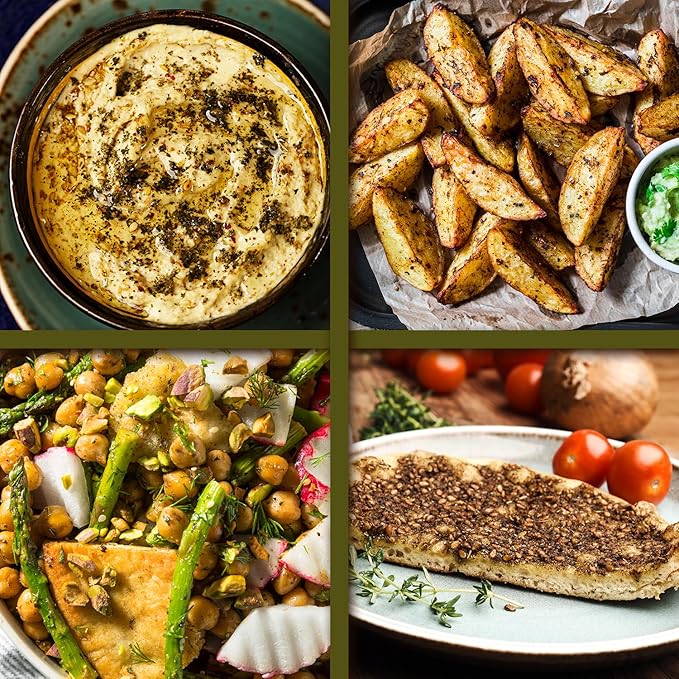 Za'atar Seasoning 7 Oz | Mediterranean Spice Blend | Natural Zaatar Spice Mix with Marjoram