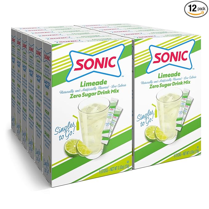 Sonic Singles To Go Powdered Drink Mix (Limeade)