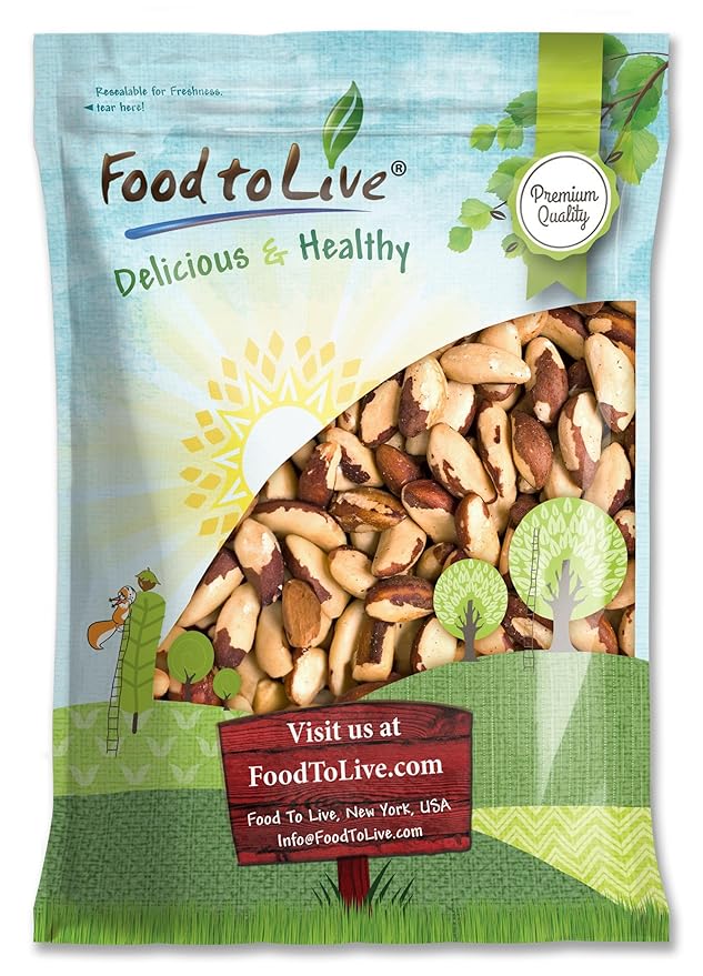 Food to Live - Brazil Nuts, 18 Pounds Non-GMO Verified, Raw, Whole, No