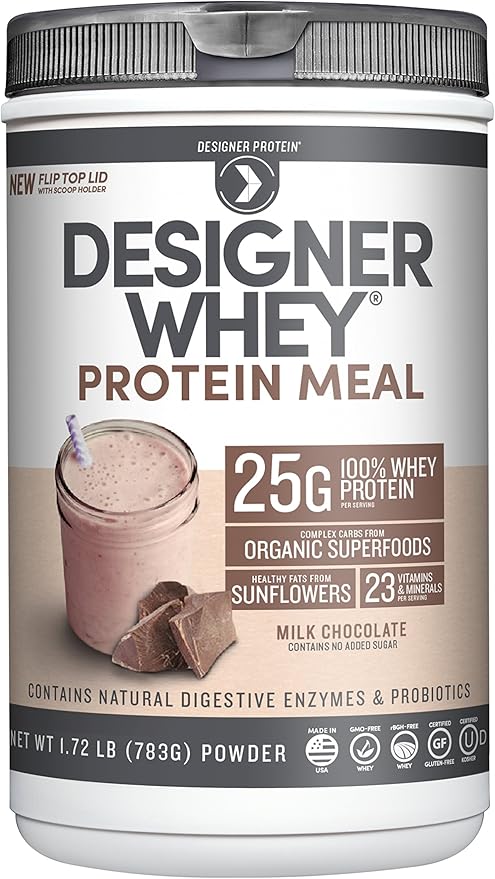 Designer Wellness, Designer Whey Protein Meal Replacement Powder, Organic Superfood Complex Carbs