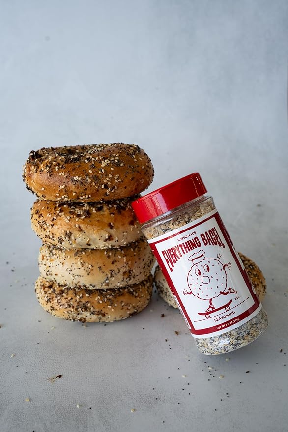 Bakers Club 8.5oz Everything Bagel Seasoning Blend - Authentic New York Style Spices for Bagels