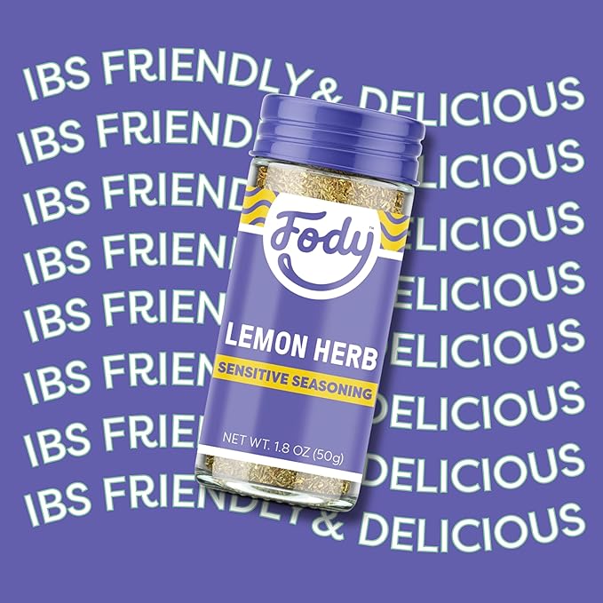 Fody Foods Lemon Herb Seasoning, 1.8 Oz, Garlic and Onion Free, Low FODMAP Certified, Gut & IBS