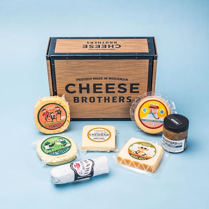 Cheese Bros. World's Cheesiest Dad Father's Day Gift Box | Wisconsin Made | Includes Italian
