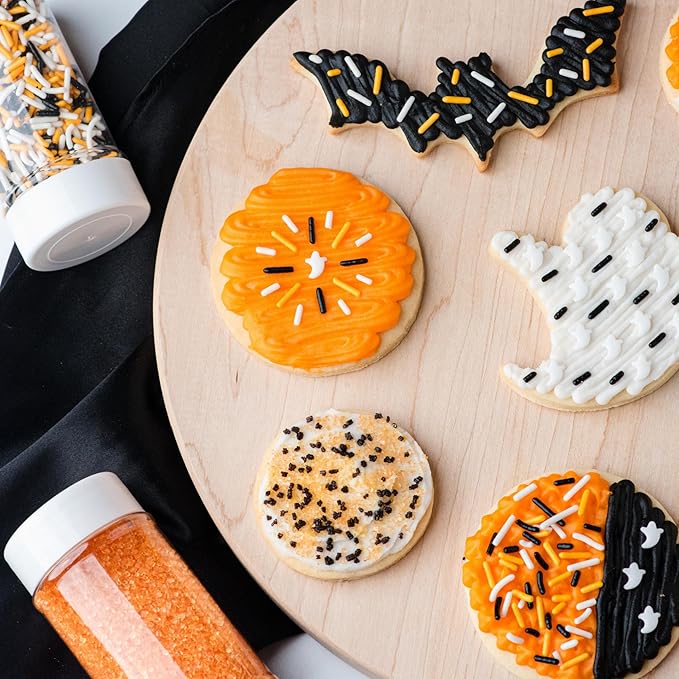 Sweets Indeed Dye-Free Halloween Sprinkles 4-Pack ??11.57 oz Natural Spooky Decorating Set |