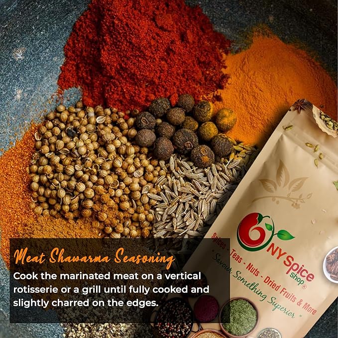 NY Spice Shop Meat Shawarma Seasoning - Authentic Mediterranean Blend Grilling Spices for Meat