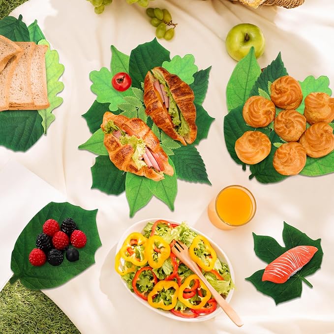 180 Pcs Parchment Paper Leaves, 8.66 in Charcuterie Board Parchment Paper Leaves Cheese Decorative