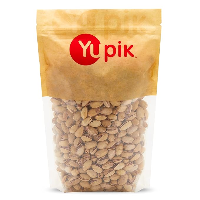 Yupik Dry Roasted Salted Pistachios, In Shell, 2.2 lb (35.2 oz), Gluten-Free, Kosher, Crunchy Nuts