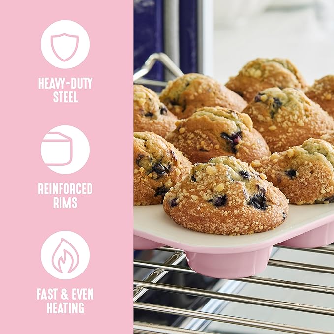 GreenLife 6 Piece Nonstick Bakeware Set, Non-Toxic PFAS-Free Ceramic Oven Pans, Dishwasher & Oven