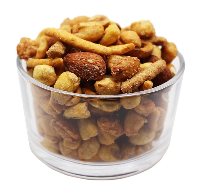 RESNACK Original Bar Mix ??2 Pack (14 oz each) ??Spicy Peanuts, Corn Sticks, Sesame Sticks, Mini
