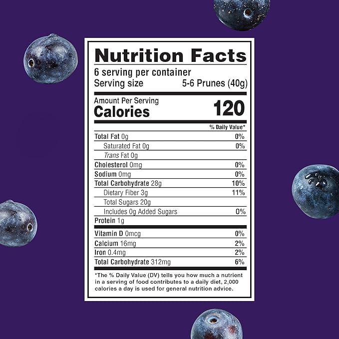 Looney Pruney Smalls Fruit Snacks | Naturally Sweet Bite-Sized Prunes | Organic Fruit Snack Packs