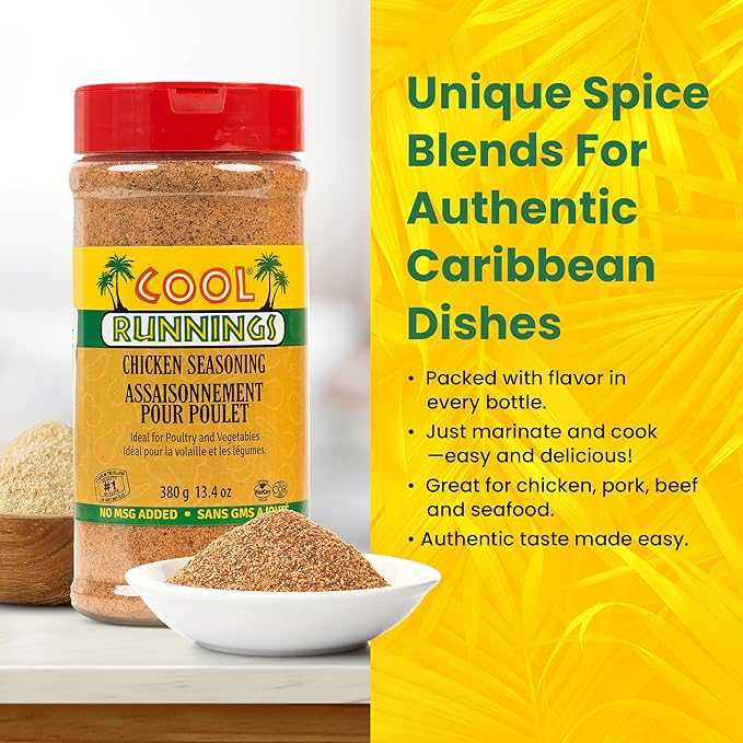 Cool Runnings Chicken Seasoning 380g ??Bold and Savory Blend for Marinating, Roasting, Grilling
