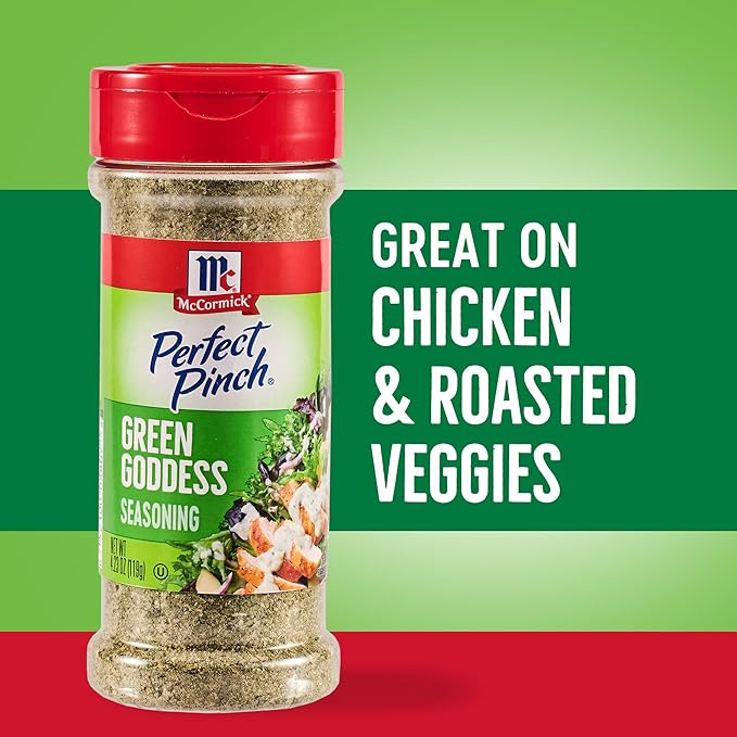 McCormick Perfect Pinch Seasoning, Green Goddess, For Adding Tangy, Herby Flavor to Chicken