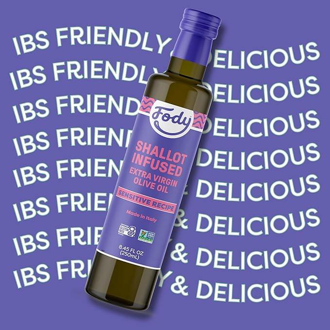 Fody Foods Shallot Infused Extra Virgin Olive Oil, 8.45 Oz, Low FODMAP Certified, Gut & IBS