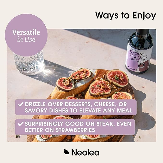Neolea Chocolate Balsamic Vinegar from Greece - Aged 3 Years in French Oak Barrels - Made from
