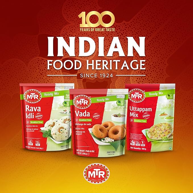 MTR Instant Vada Mix - Ready to Cook Authentic Indian Breakfast, Lunch, Dinner or Snack Meal - No