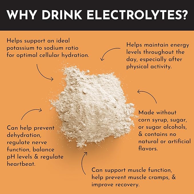 Mango Lemonade Electrolytes ??30?‘Serving Hydration Drink Mix with Coconut Water, Sea Salt, and