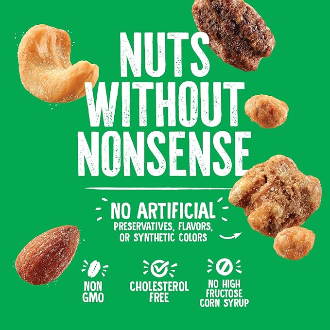 Emerald Nuts Salty Sweet Mixed Nuts (1-Pack), Features Kettle Glazed Peanuts, Almonds, Cashews