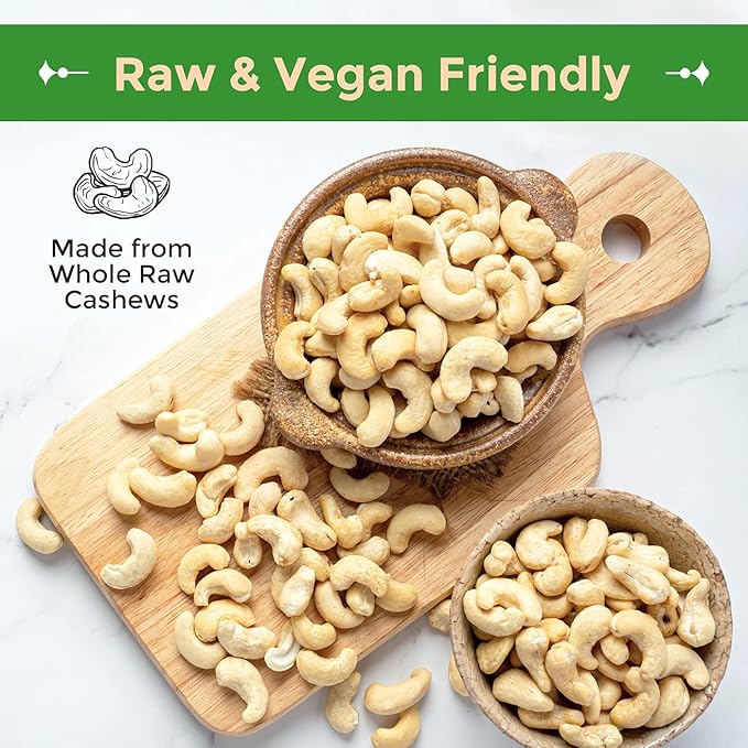 Sincerely Nuts - Raw Cashews Whole and Unsalted | Healthy Snack, Source of Protein | Keto and Paleo