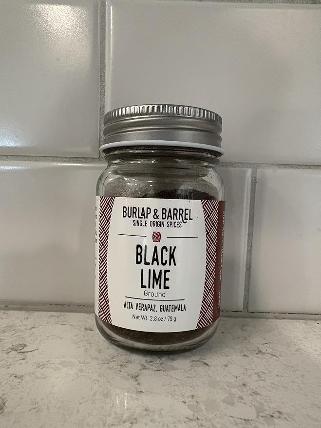 Burlap & Barrel - Ground Black Lime - Tart and Savory Great for Roasted Meats, Veggies, Stews