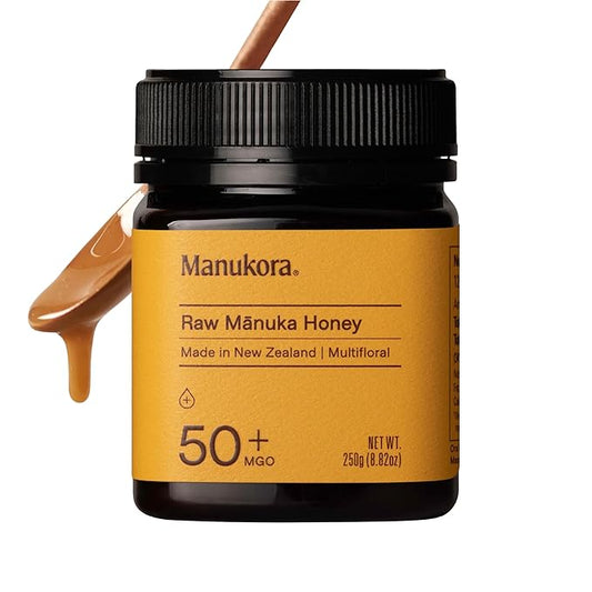 Manukora Raw Manuka Honey, MGO 50+, New Zealand Honey, Non-GMO, Traceable from Hive to Hand, Daily