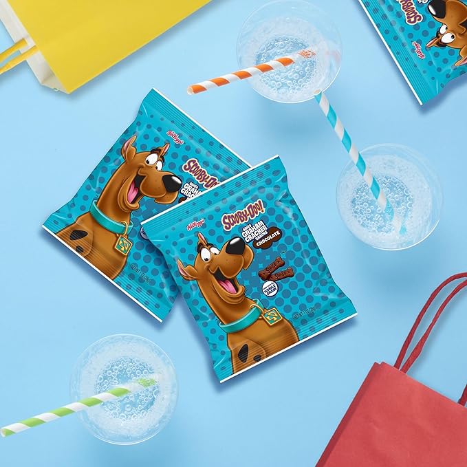Kellogg's SCOOBY-DOO! Baked Graham Cracker Snacks, Lunch Snacks, Snack Crackers, Chocolate (40