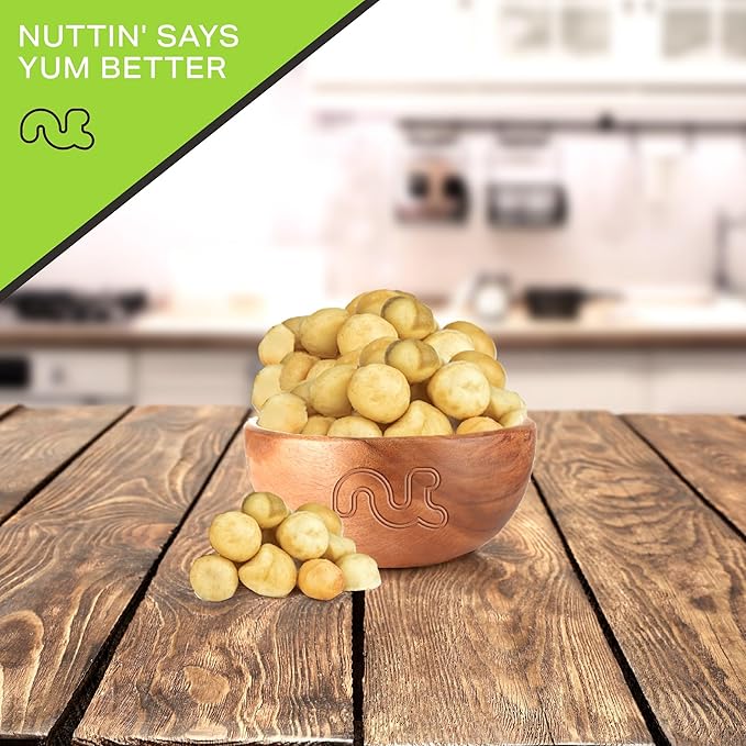 NUT CRAVINGS - Raw Macadamia Nuts, Unsalted, Shelled, (32oz - 2 LB) Bulk Nuts Packed Fresh in