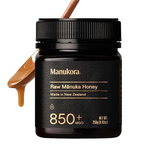 Manukora Raw Manuka Honey, MGO 850+ from New Zealand, Non-GMO, Monofloral, Traceable from Hive to