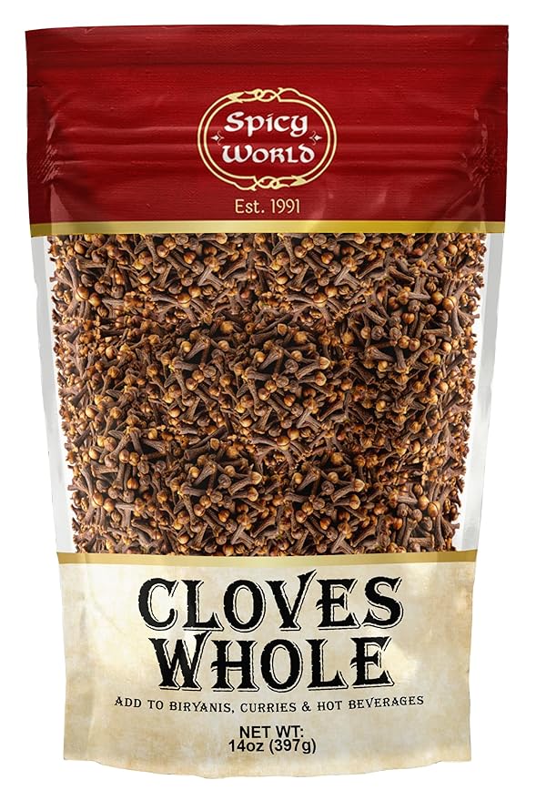 Cloves Whole Bulk 14 Oz Bag - Pure, Non-GMO, Premium Hand Picked Quality - Great for Foods, Clove