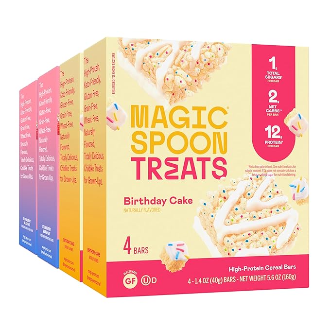 MAGIC SPOON Treats - High Protein, Low Carb, Keto Friendly, 1g of Sugar, Gluten Free, Crispy Treat