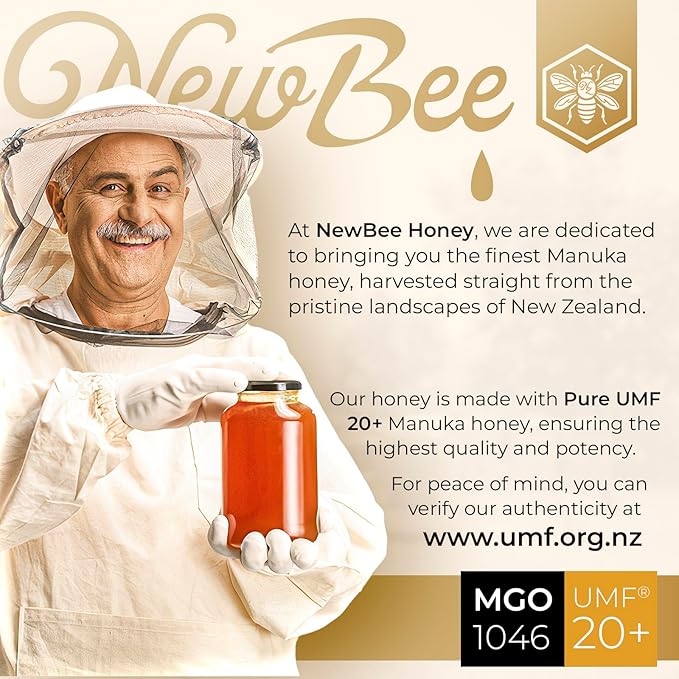 Manuka Honey Lozenges, 16 Count Made W/UMF 20+, MGO 1046 New Zealand Manuka Honey, UMF Certified