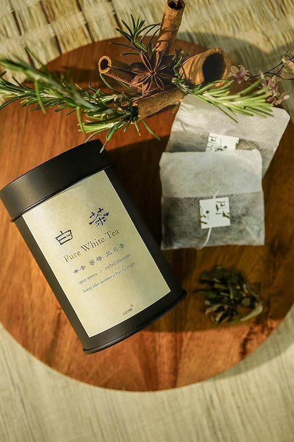 Premium White Tea Blend – Fujian Zhenghe & Yunnan Ancient Tree, Natural Honey-Like Sweetness
