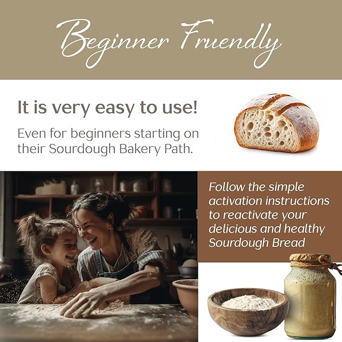 Shes Rooted Home Sourdough Starter Culture | Artisan Style Live Active Starter For Baking Sourdough