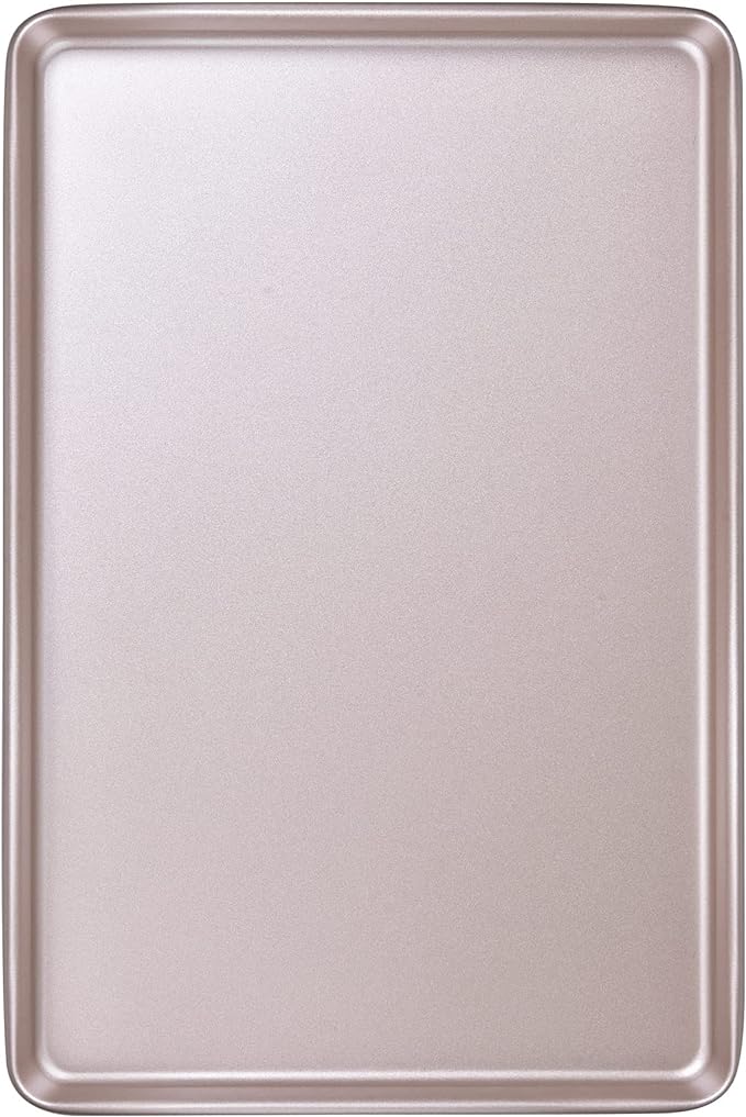 13-Inch Baking Sheet Pan, Non-Stick Carbon Steel Meat Bread Jelly Roll Pizzas Pastries Rimmed