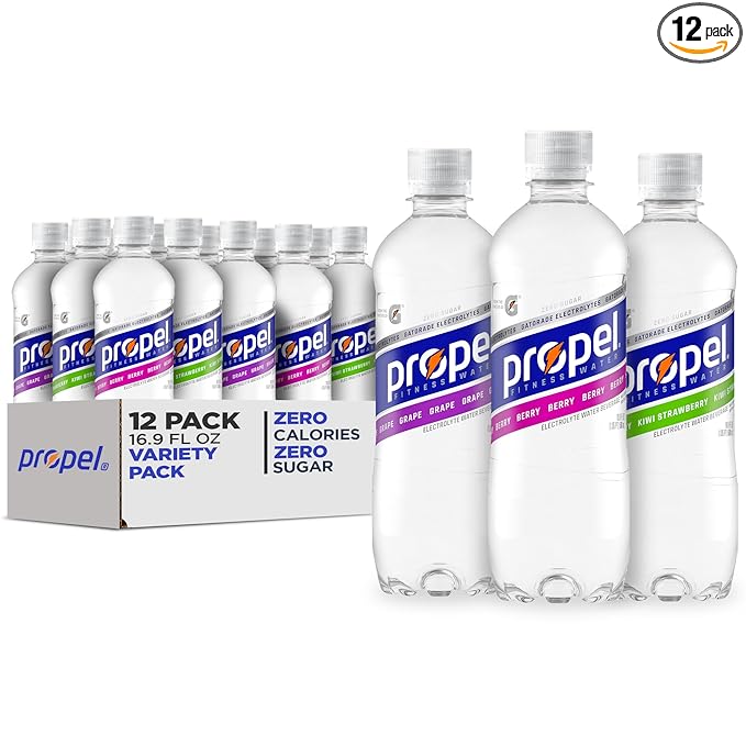 Propel, 3 Flavor Variety Pack, Zero Calorie Sports Drinking Water with Electrolytes and Vitamins
